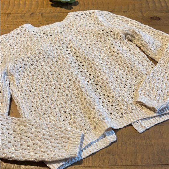 Crazy 8 cream and gold cardigan size 5-6 - Picture 5 of 8
